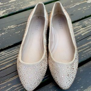Guess studded flats, size 8.5